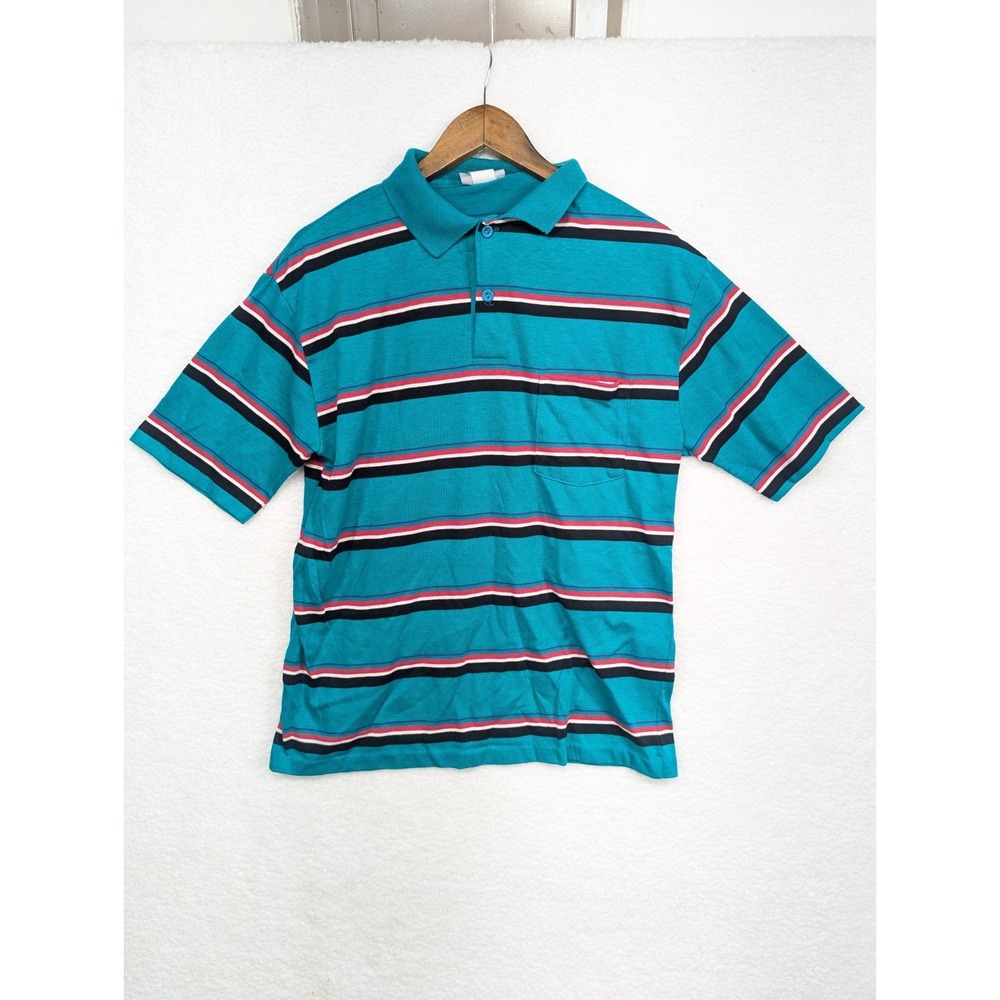 Vintage Great Northwest Sportswear South Beach Colorway Rugby Golf‎ Polo L USA